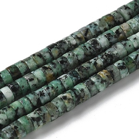 Dyed Natural Sesame Jasper/Kiwi Jasper Imitation African Turquoise Beads Strands G-H230-57-1