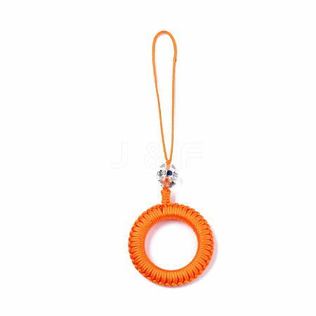 Polyester Tassel Woven Big Pendant Decorations FIND-N052-001K-1