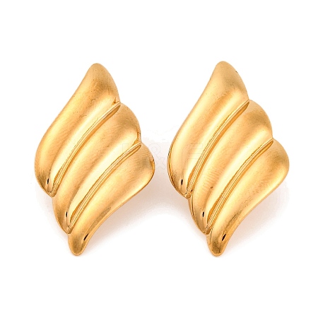 304 Stainless Steel Stud Earrings for Women EJEW-Z057-13G-1