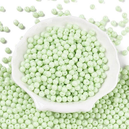 Opaque Baking Paint Glass Beads DGLA-T004-02M-1