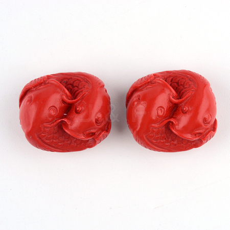 Cinnabar Beads CARL-Q004-42-1