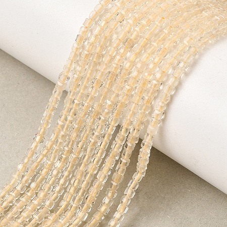 Heated Natural Lemon Quartz Beads Strands GG-CBA4808-B01-01-1