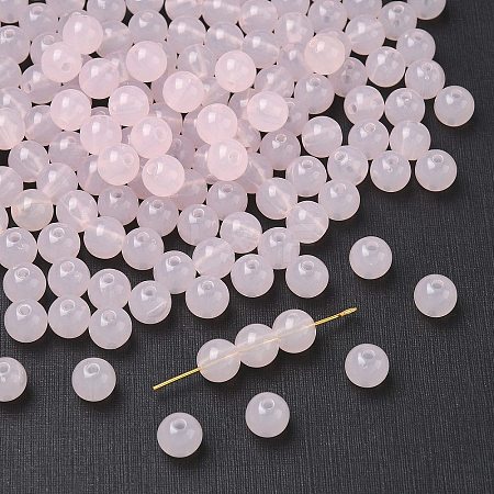 Imitation Jade Acrylic Beads SACR-S188-08mm-09-1