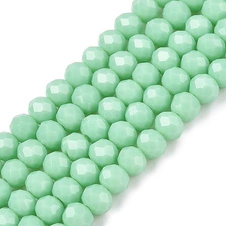 Opaque Solid Color Imitation Jade Glass Beads Strands LS-EGLA-A044-P4mm-D14-1