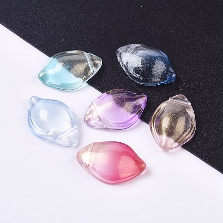 Transparent Glass Pendants GLAA-L027-G-1