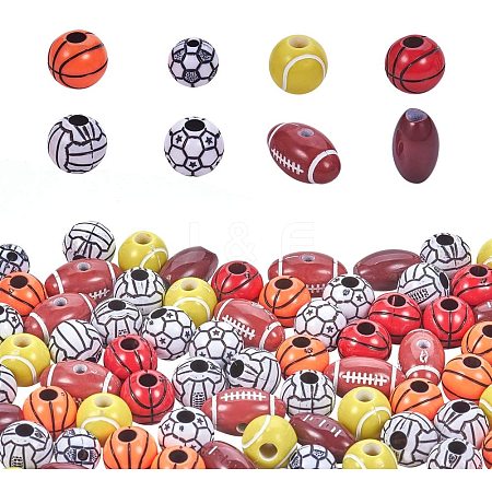 Craft Style Acrylic Beads MACR-PH0001-12-1