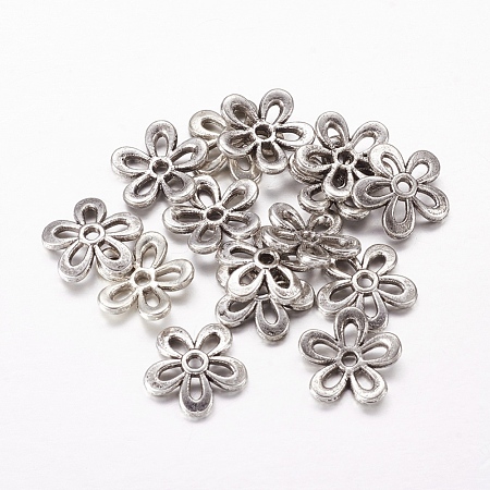 Tibetan Style Alloy Bead Caps LF1438Y-1