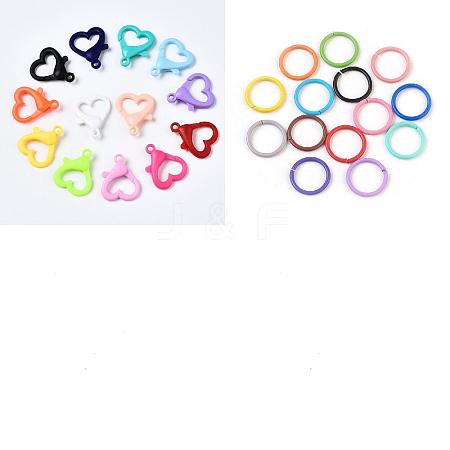 50Pcs Acrylic Lobster Claw Clasps DIY-YW0011-20A-1