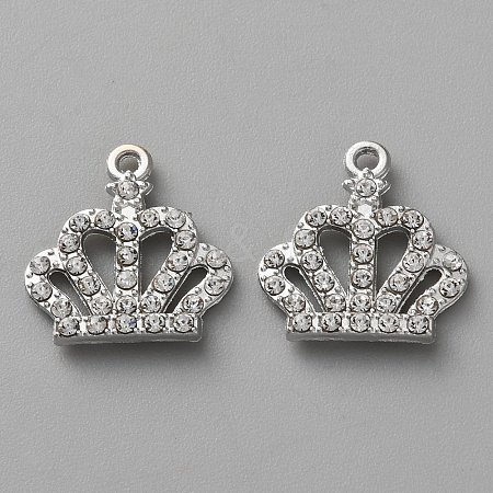 Alloy Rhinestone Pendants FIND-P033-01P-1