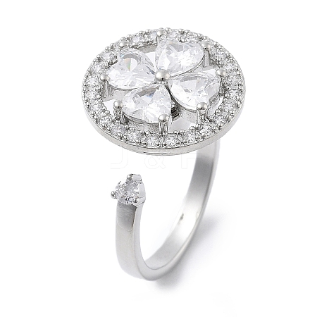 Rotatable Open Cuff Rings for Women RJEW-S402-07P-1