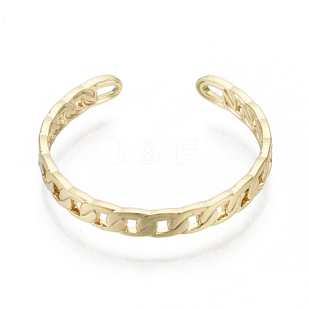 Brass Cuff Finger Rings RJEW-N030-006-NF-1
