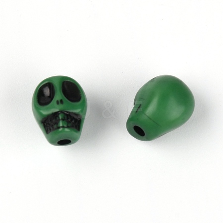 Opaque Acrylic Beads SACR-WH0005-01A-1
