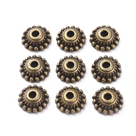 Tibetan Style Alloy Caps LS-MLF1235Y-NF-1