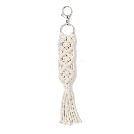 Handmade Macrame Nylon Thread Pendant Decorations HJEW-P019-05P-03-1