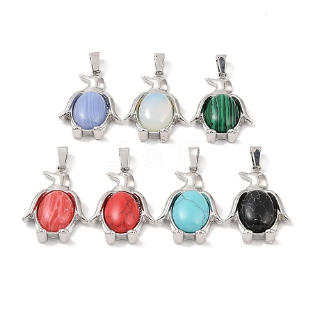 Synthetic Mixed Gemstone Pendants G-A224-02P-11-1