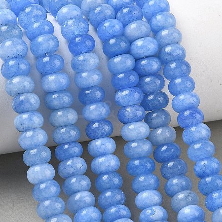 Dyed Natural White Jade Beads Strands GG-CBA9281-A10-5x8mm-1