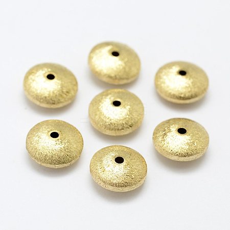 Brass Textured Beads KK-J270-52C-1