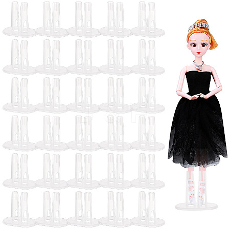 Plastic Doll Stands ODIS-WH0038-98A-1