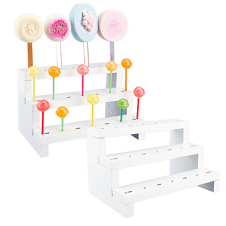 3-Tier Natural Wood Lollipop Display Risers ODIS-WH0030-56-1