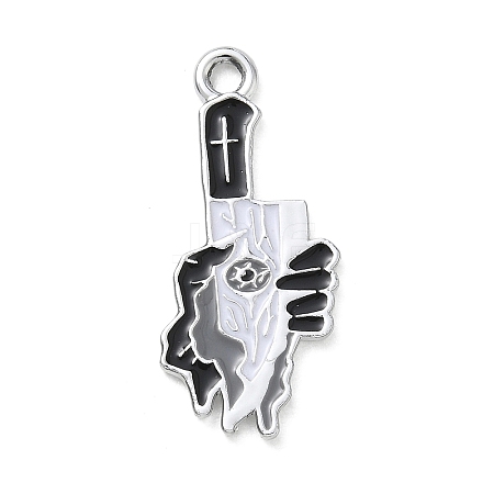 Halloween Alloy Enamel Pendants AL-CBA492B-01D-P-1