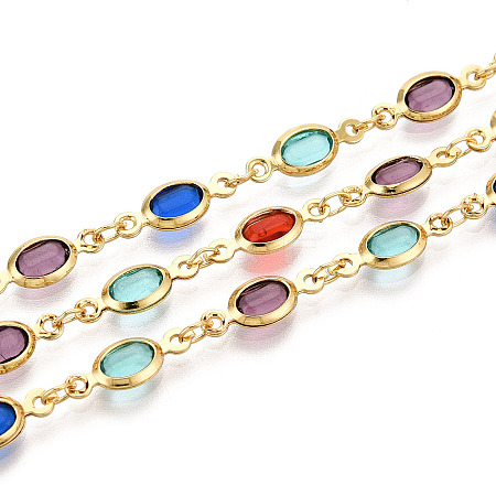 Brass Oval Link Chains CHC-N023-04E-G-1