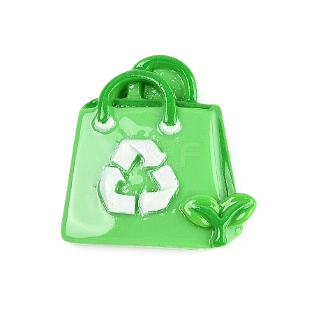 Environmental Protection Theme Opaque Resin Cabochons LS-CRES-Z013-03C-1