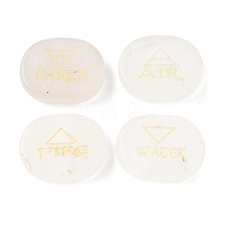 4Pcs 4 Styles Natural Quartz Crystal Display Decorations G-F786-02D-08-1