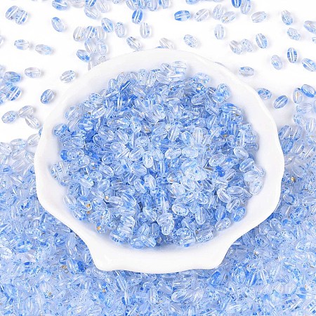 Baking Paint Transparent Glass Beads DGLA-T004-06K-1