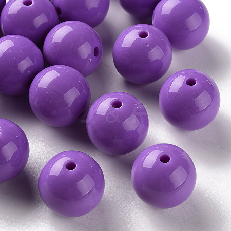 Opaque Acrylic Beads X-MACR-S370-C20mm-30-1