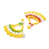 Glass Seed Beaded Pendants PALLOY-MZ01415-2