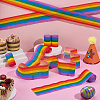 Rainbow Crepe Paper Streamers for Graduation Baby Shower Gender Reveal Birthday Party Decor LS-DIY-WH0622-448-4