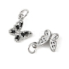SHEGRACE Brass Micro Pave Cubic Zirconia Charms XGRQ5K010-628P-H-2