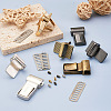 Givenny-EU 8 Sets 4 Colors Zinc Alloy Bag Twist Lock Clasps FIND-GN0001-12-4