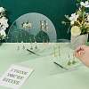 2 Sets 2 Styles Clear Acrylic Slant Back Earring Storage Rack EDIS-AR0001-01-5