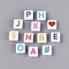 Opaque Acrylic Enamel Beads SACR-Q001-18C-2