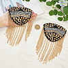 2Pcs Iron Fashion Tassel Epaulette DIY-FH0006-40-4