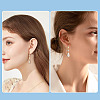 32Pcs 4 Styles Brass Pave Clear Cubic Zirconia Earring Hooks KK-TA0008-45-9