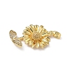 Brass Micro Pave Clear Cubic Zirconia Pendants KK-F924-12G-2