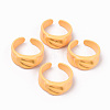 Spray Painted Alloy Cuff Rings RJEW-T011-34B-RS-1