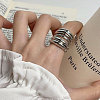 Multi Layer Alloy Wrap Finger Rings for Women RJEW-K277-02P-1