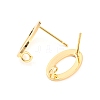 Rack Plating Brass Stud Earring Findings KK-M261-54G-2