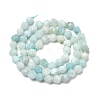 Natural Flower Amazonite Beads Strands G-Z119-A09-01-4