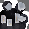 Acrylic Necklace Displays Stands NDIS-WH0003-005-6