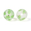 Transparent Frosted Acrylic Beads FACR-T008-03A-2