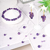 100Pcs 3 Styles Natural Amethyst Round Bead Strands G-TA0002-46-7