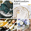 16Pcs 2 Colors Leaf Alloy Napkin Rings AJEW-GF0013-15-5