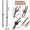 2Pcs 2 Styles Adjustable Vintage PU Leather Bolo Tie NJEW-GF0001-10AB-2