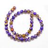 Natural Fire Crackle Agate Bead Strands G-K166-06F-8mm-08-2