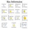 250Pcs 15 Style Yellow Acrylic Beads Set OACR-CJ0001-70-2