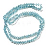 Transparent Baking Painted Glass Beads Strands DGLA-F002-02A-02-3